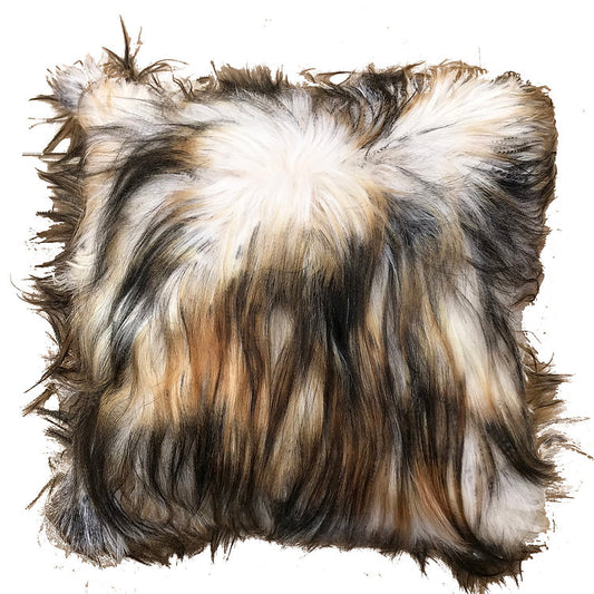 LONG HAIRED MOUNTAIN GOAT PILLOW - COYOTE