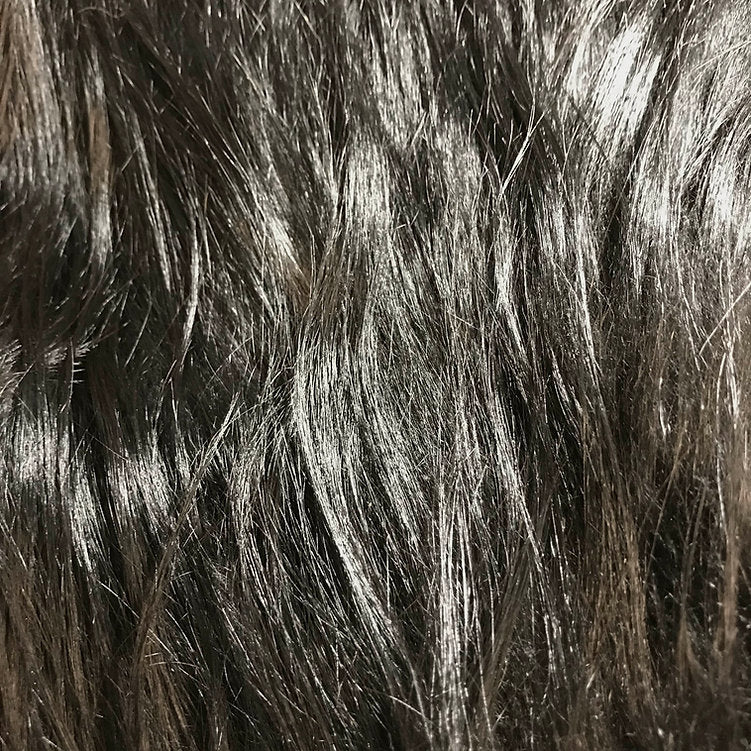 LONG HAIRED MOUNTAIN GOAT PILLOW - BLACK