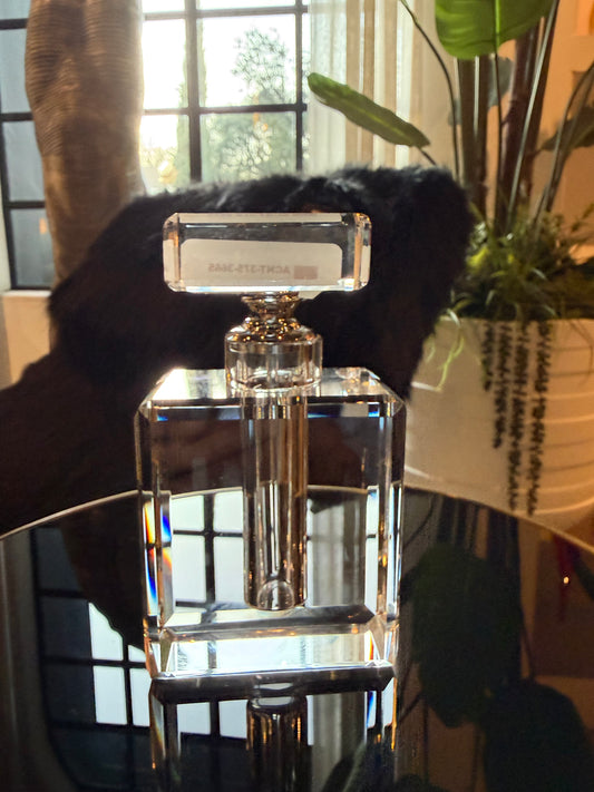 RECTANGLE CRYSTAL PERFUME BOTTLE