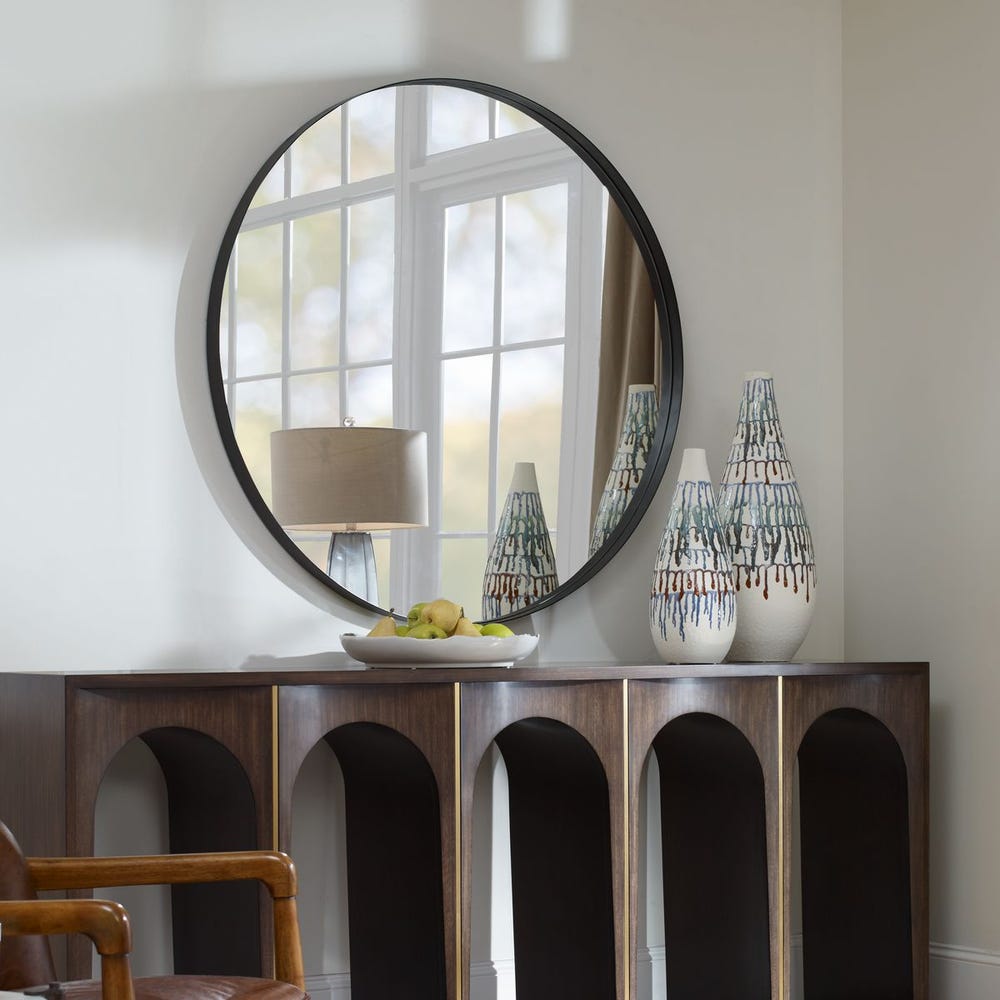 BLACK FENWAY MIRROR 48"